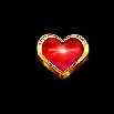 Hearts symbol in Fire and Roses Joker King Millions slot