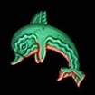 Dolphin symbol in Ancient Fortunes Poseidon: WowPot Megaways slot