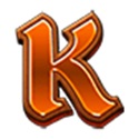 K symbol in 7 Shields of Fortune slot