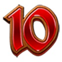 10 symbol in 7 Shields of Fortune slot