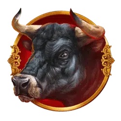 Bull symbol in The Mighty Toro slot