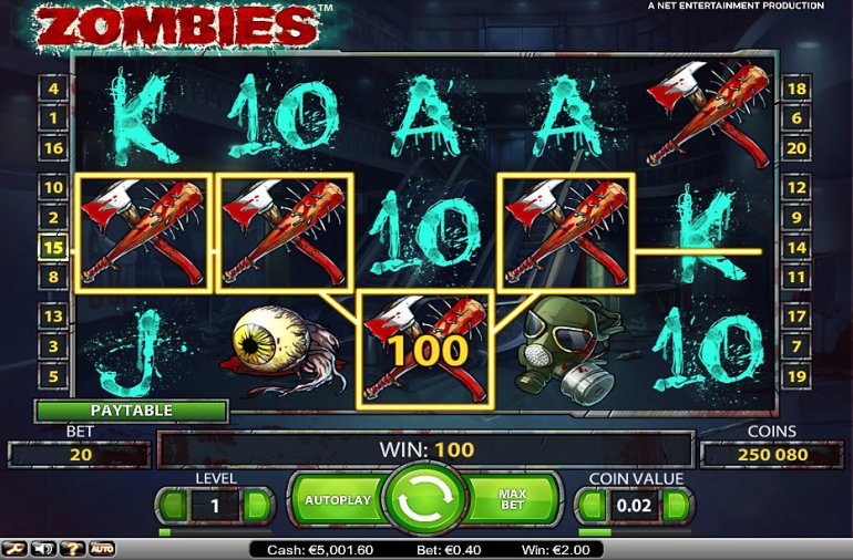 Zombies Video slot