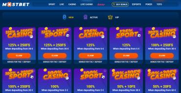 Welcome Bonus and Free Spins at Mostbet Casino: All Promotions