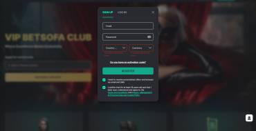 BetSofa Casino: Sign Up