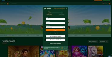 Cashalot Casino: Registration