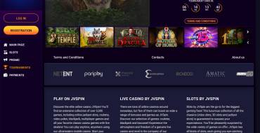 JVSpinBet Casino: Tournaments