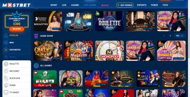 MostBet Casino: Live Casino