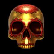 Skull of gold symbol in Dia De Los Muertos 2 slot