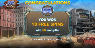 1X Riot: Free spins and/or respins