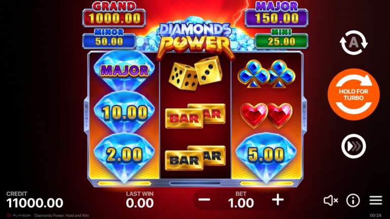 Diamonds Power: Hold and Win