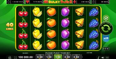 40 Bulky Fruits 6 Reels: Slot machine