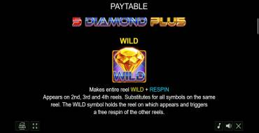 5 Diamond Plus: Free spins and/or respins