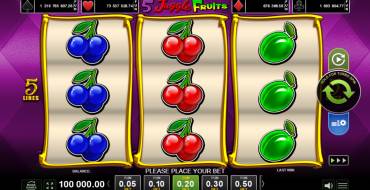 5 Juggle Fruits: Slot machine