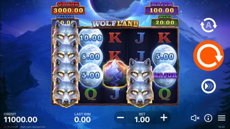 Wolf Land: Hold and Win