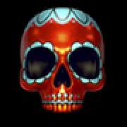 Skull blue symbol in Dia De Los Muertos 2 slot