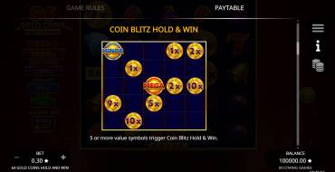 64 Gold Coins Hold and Win: Bonus games