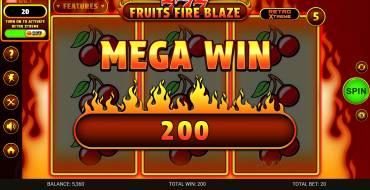 777 – Fruits Fire Blaze: Winnings