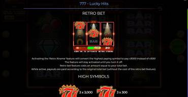 777 – Lucky Hits: Unique features