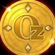 Gold ounce symbol in Sisters of OZ WowPot slot