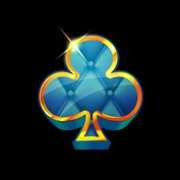 Blue clubs symbol in 9 Mad Hats King Millions slot