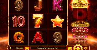 9 Burning Stars: Slot machine