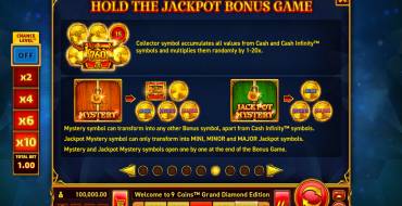 9 Coins Grand Diamond Edition: Bonus games