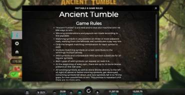 Ancient Tumble: Rules