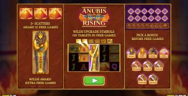 Anubis Rising Jackpot King: Unique features