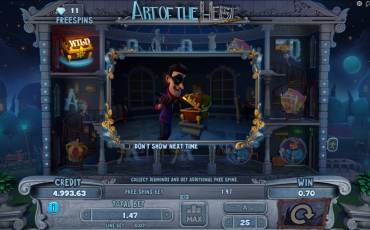 Art of the Heist slot