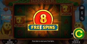 Bamboo Wilds: Free spins and/or respins