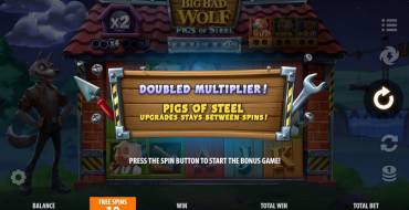 Big Bad Wolf: Pigs of Steel: Free spins and/or respins