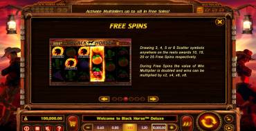 Black Horse Deluxe: Free spins and/or respins