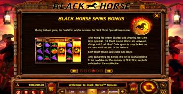 Black Horse Deluxe: Free spins and/or respins