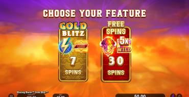 Blazing Bison Gold Blitz: Unique features