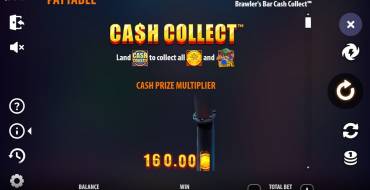 Brawlers Bar Cash Collect: Payout table