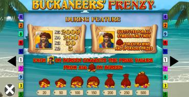 Buckaneers' Frenzy: Bonus games