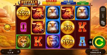 Buffalo Hold And Win Extreme 10000: Slot machine