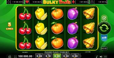 Bulky Fruits: Slot machine