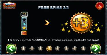 Burning Diamonds: Free spins and/or respins