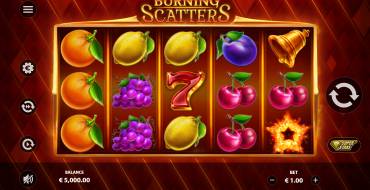 Burning Scatters: Slot machine