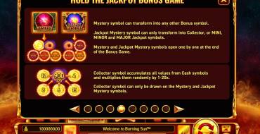 Burning Sun: Bonus games