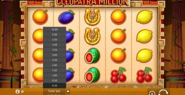 Cleopatra Million: Bet