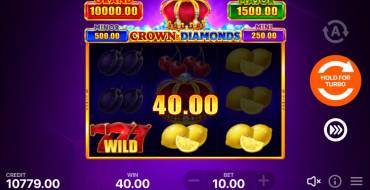 Crown and Diamonds: Hold and Win: Winnings