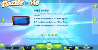 Dazzle Me: Free Spins