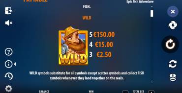 Epic Fish Adventure: Payout table