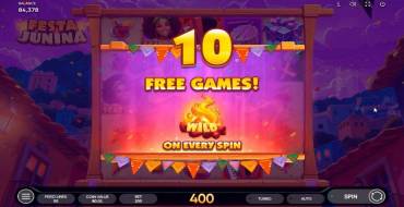 Festa Junina: Free spins and/or respins