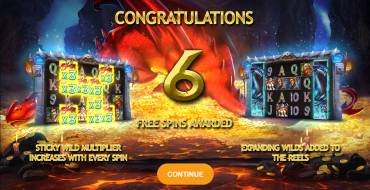 Firedrake’s Fortune: Free spins and/or respins