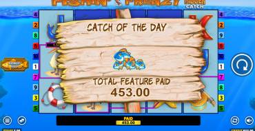 Fishin` Frenzy Even Bigger Catch: Winnings