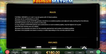 Football Mayhem: Rules