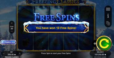 Freezing Classics: Free spins